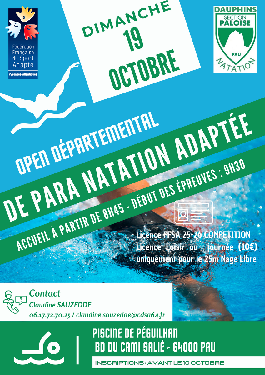 Open départemental Para Natation Adaptée