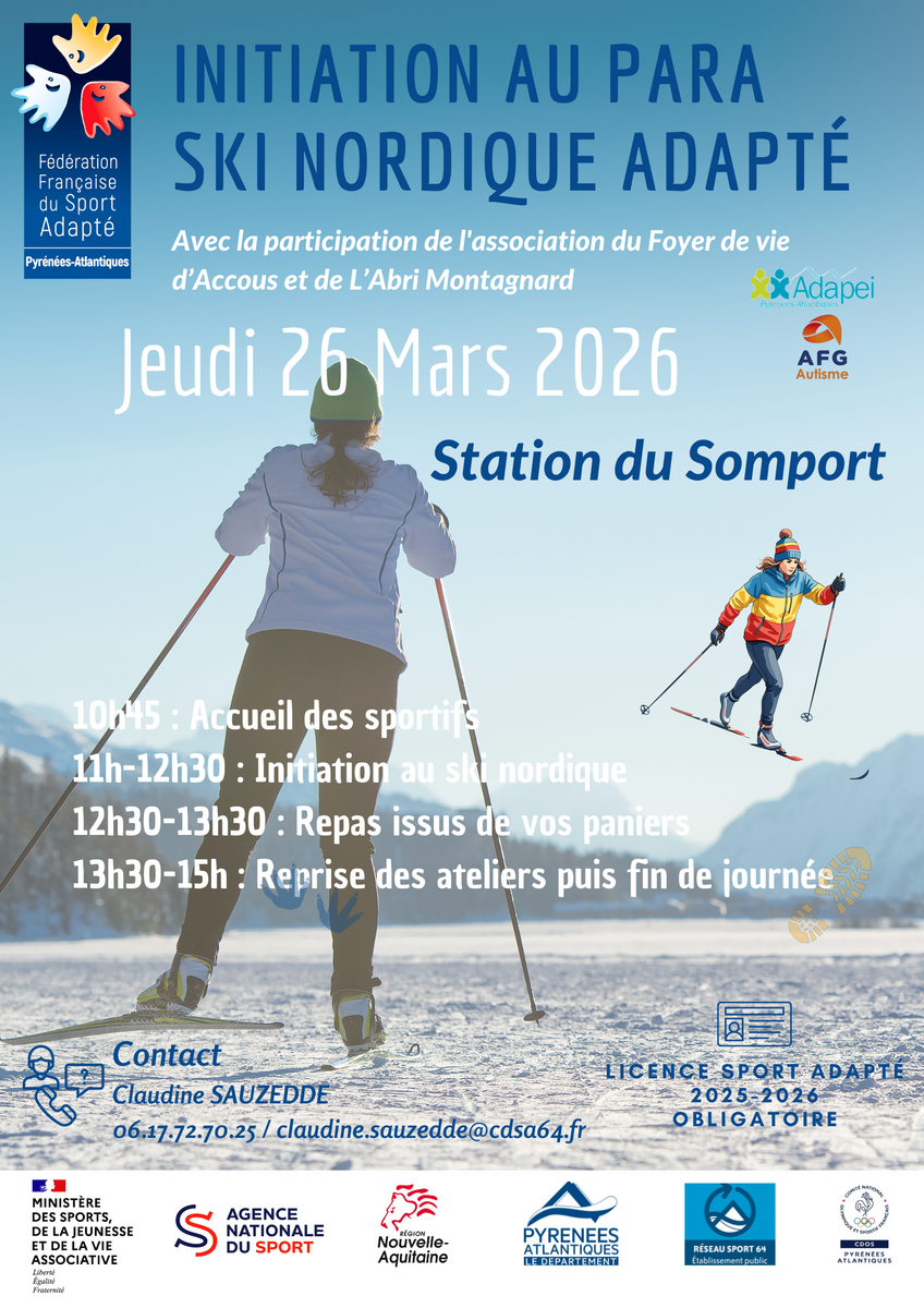 Journée Para Ski Nordique Adapté - Somport
