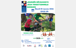Journée Découverte Jeux traditionnels Basques - Gaïa