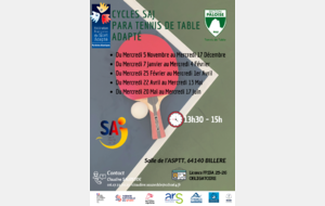 Mercredi ? SAJ ! - Tennis de Table