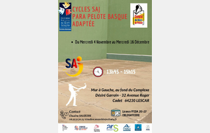 Mercredi ? SAJ ! - Pelote Basque