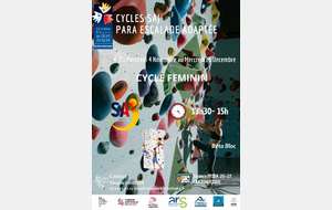 Mercredi ? SAJ ! Cycle Féminin - Escalade