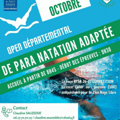 Open départemental Para Natation Adaptée