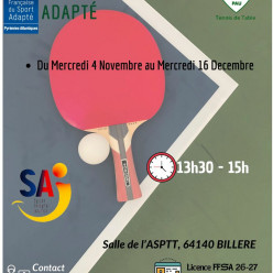 Mercredi ? SAJ ! - Tennis de Table